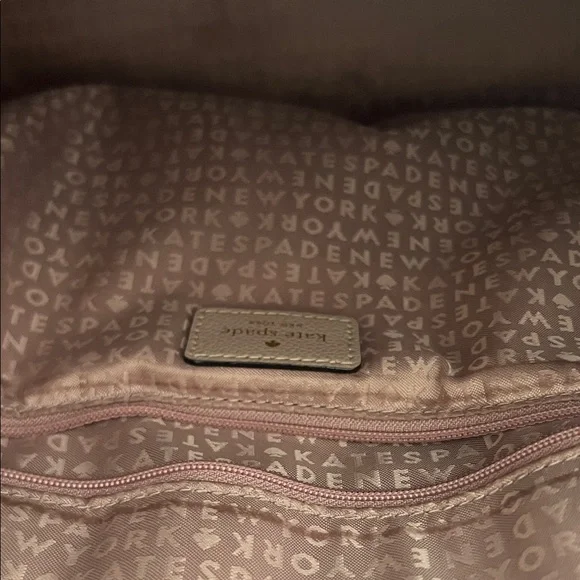 Kate Spade Beige Leather Satchel